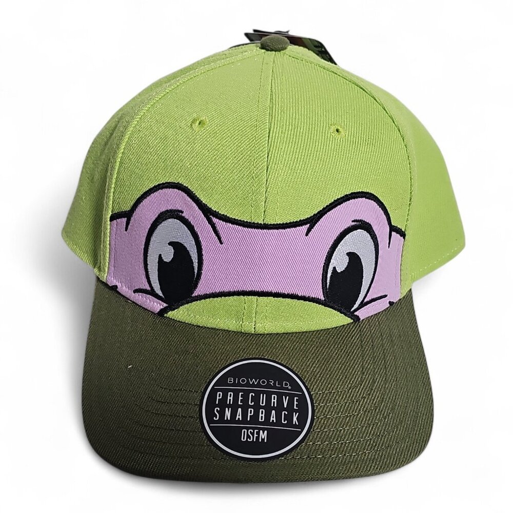 Teenage Mutant Ninja Turtles Donatello Snapback Hat TMNT BioWorld OSFM Green